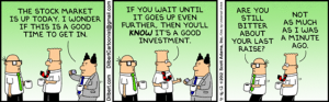 Do no buy when stock price keeps going up