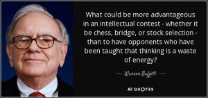 Thinking in an intellectual game is more advantageous